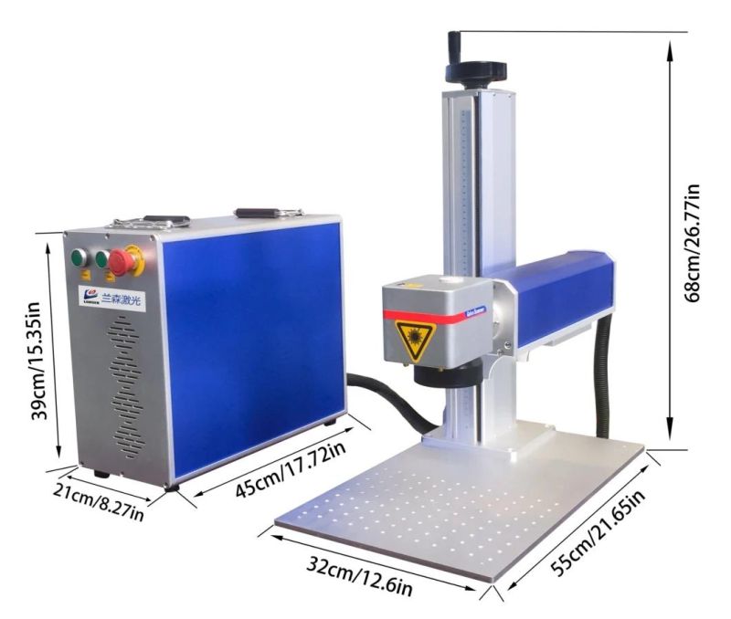 Mini Portable Split Fiber Laser Marker for Logo Tex Marking