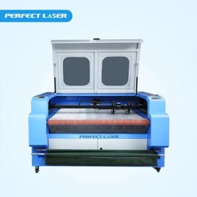 13090 Double Head Leather CO2 Laser Engraving Cutting Machine with Auto Feeding System