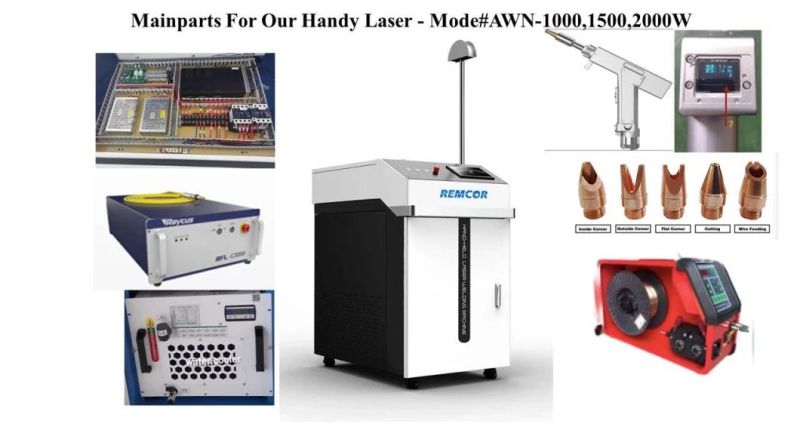 Robot with Handy Fiber Laser Welder Fiber Laser Welding Machine1000W 1500W 2000W