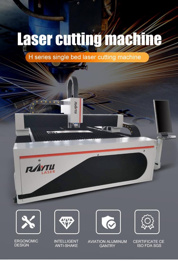 1000W CNC Fiber Laser Cutting Machine for Stainless Steel