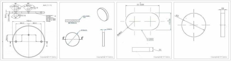 Optical Znse Wedge Windows Zinc Selenide Znse Wafer for Laser Cuting