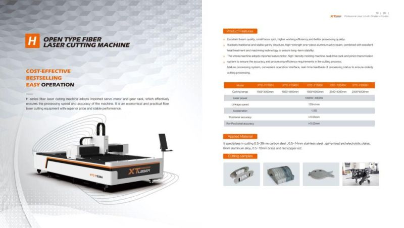 CNC Laser Cutting Machine for Cut Carbon Steel Metal