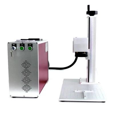 20W 30W 50W Desktop Portable Split Fiber Laser Marking Machine for Metal Nameplate Engraving