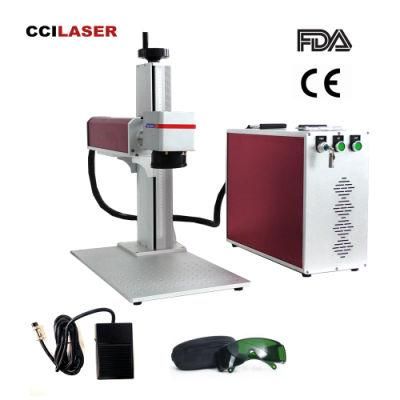 FM-20d Portable Optical 20W Laser Source Fiber Marking Machine for Stainless Steel Metal