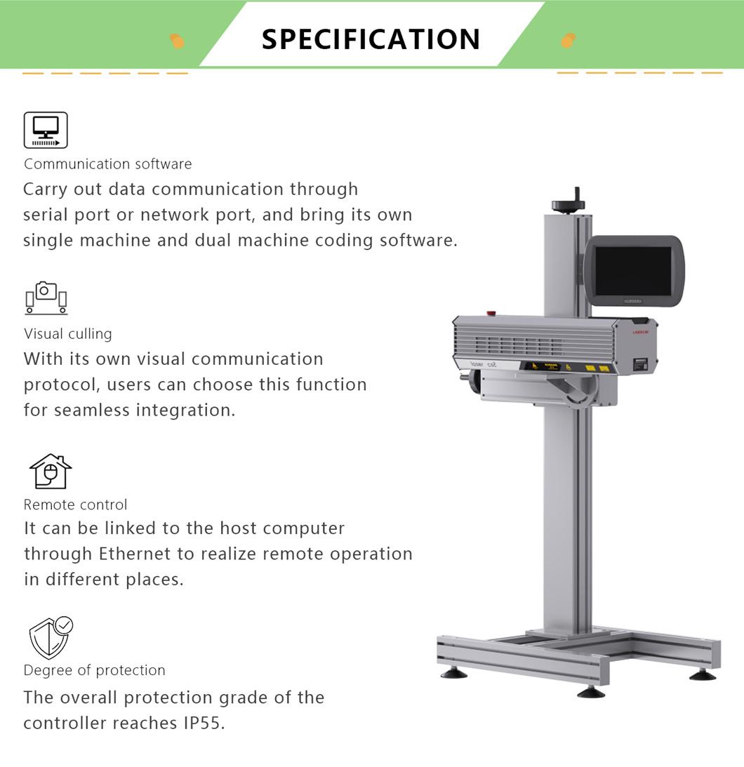 Wood Acrylic Leather Davi Synrad RF Laser Tue 30W 60W CO2 Laser Marking Machine with High Precision