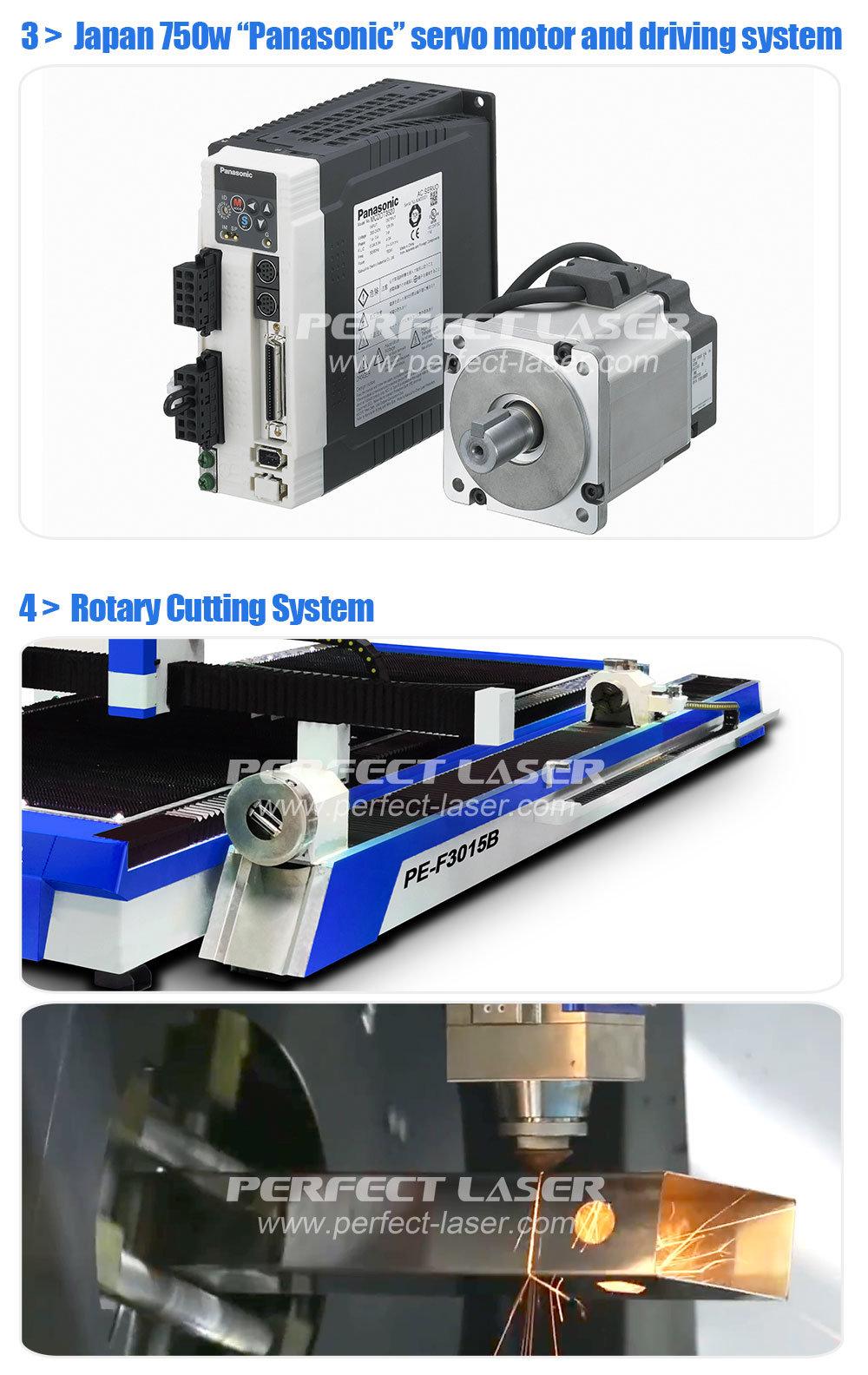 Perfect Laser-1kw 2kw 3kw 500W 1000W 1500W 2000W 3000 Watts Metal Sheet/Round Tube/Square Pipe Ipg /Raycus/Max Rotary CNC Fiber Laser Cutting Machines Price