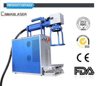 30W High Speed Optical Fiber Laser Marking Machine on Stainless Steel