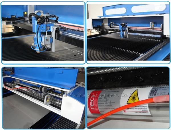 4*8 Feet Stainless Steel Wood Acrylic CO2 Laser Cutting Machine with Live Focusing System