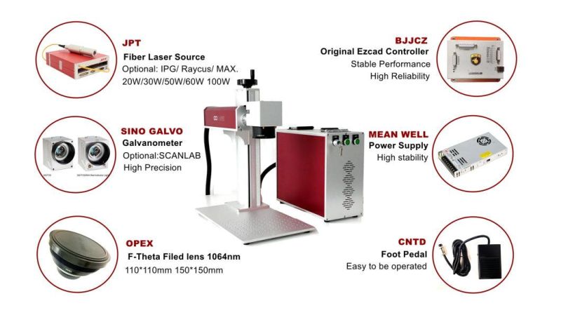 Laser Metal Marking Machines for Aluminum Stainless Steel Titanium Brass Copper Silver Gold Hardened Metals Iron