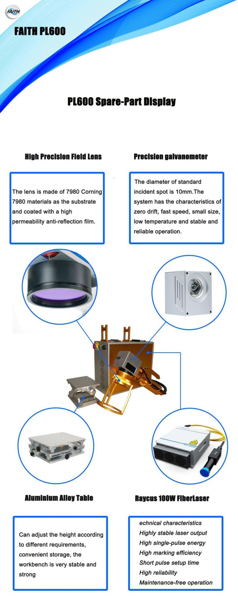 Faith Technology Portable Handheld Fiber Laser Marking Machine