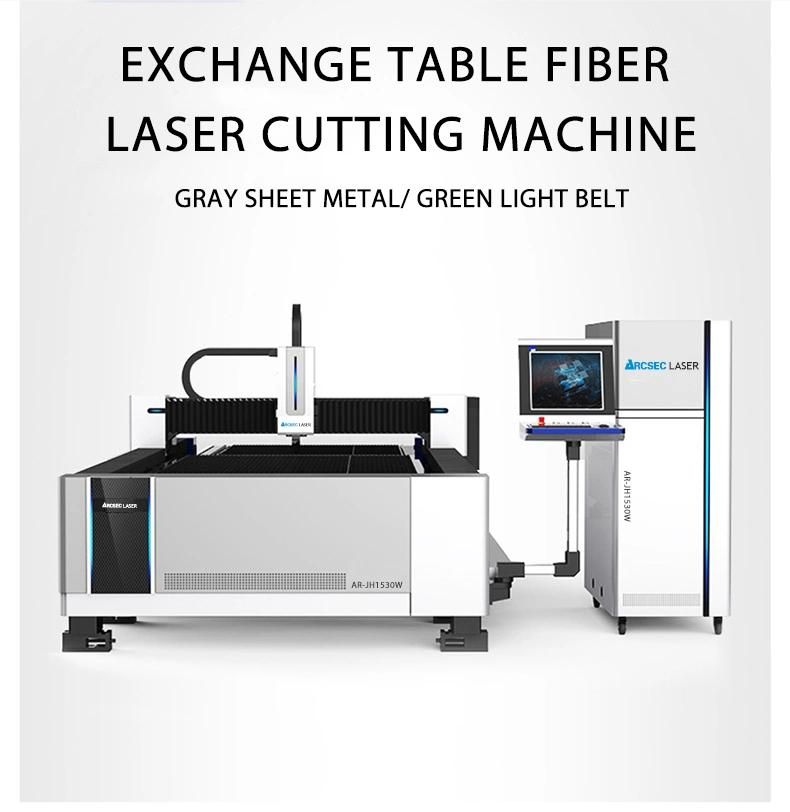 Factory Directly Selling Jqhg-3015+1500W Fiber Laser Metal Sheet Cutting Machine with Exchange