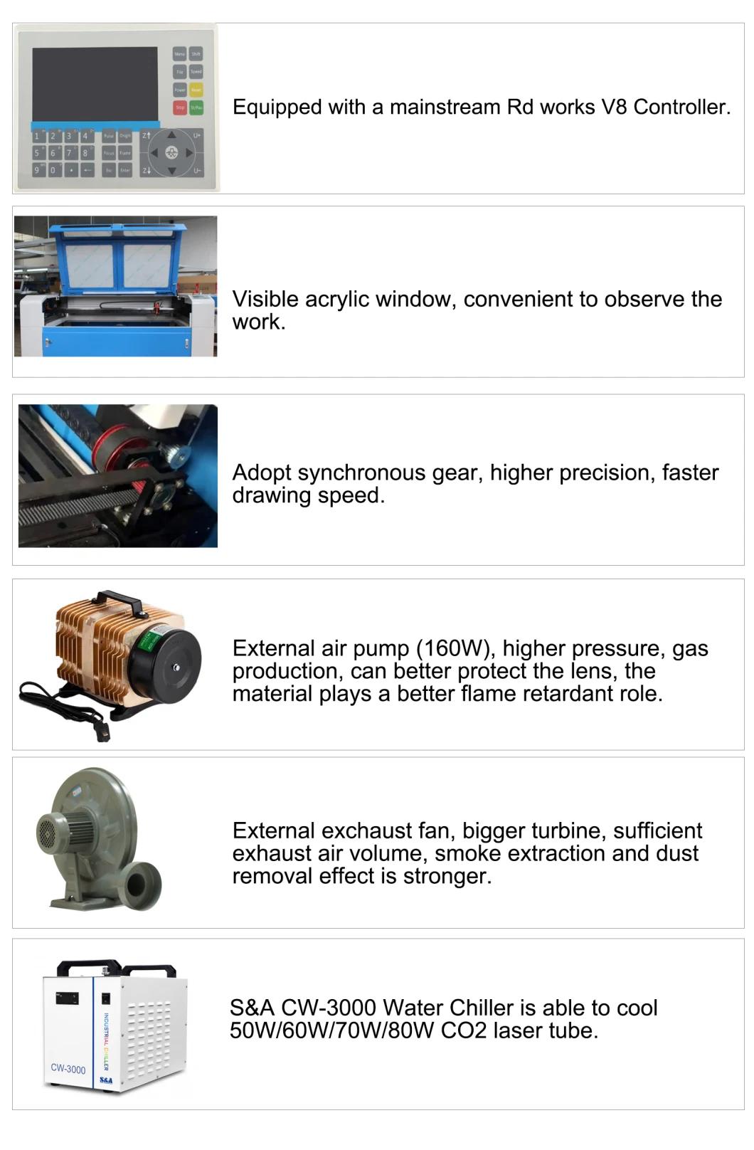 100W/130W/150W/180W CO2 Laser Engraving Machine with 1300*900mm Working Area