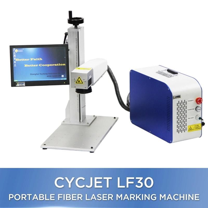 Cycjet Lf30 Portable Fiber Laser Marking Machine for Metal Materials