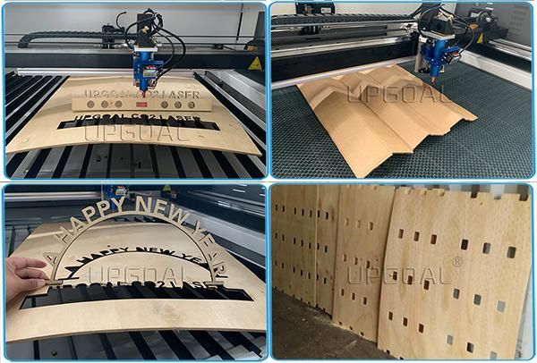 Non-Metal Material Live Focus CO2 Laser Cutting Machine for Curving Wood Plate 900*600mm