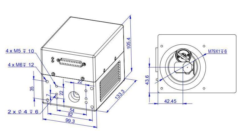 Laser Marking Machine 14mm 355nm High Speed Scanning Marking Machine Welding Scanning Galvanometer