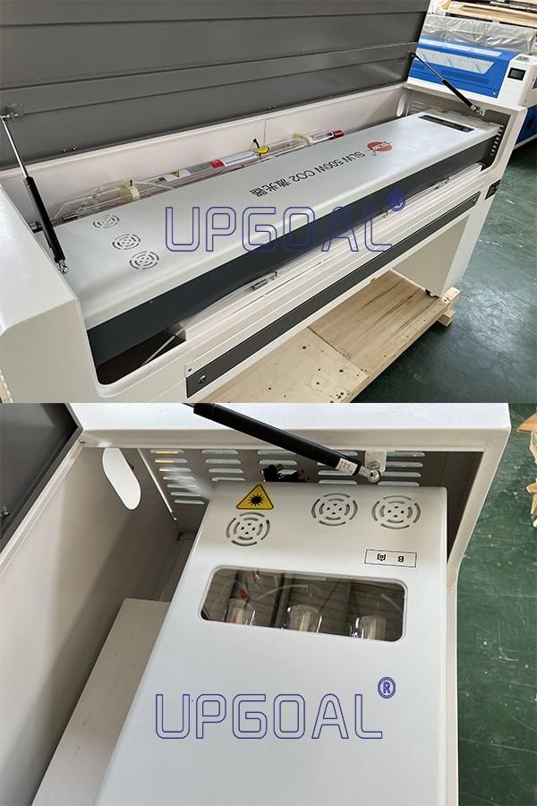 New 500W & 90W Mixed Live Focus CO2 Laser Cutter with Rotary Axis for Stainless Steel /Acrylic