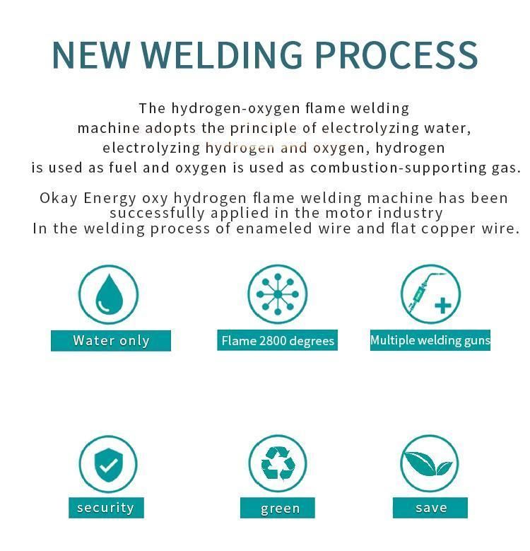 Water Fuel Green Energy Copper Brass Flat Copper Wires Refrigerator Oxyhydrogen Hho Generator Brazing Welding Machine