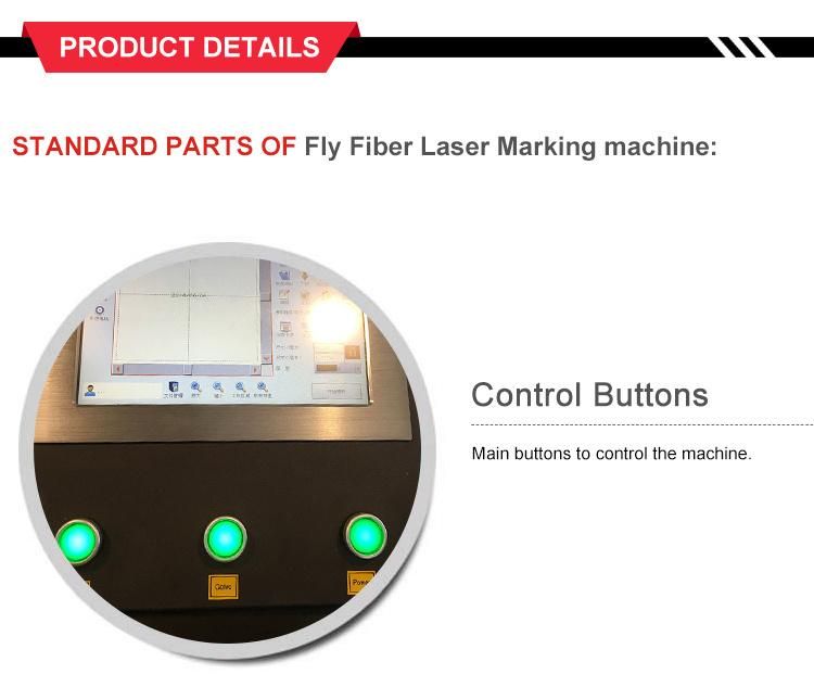 Flying Fiber Laser Marking Machine 50W Date Logo Production Line