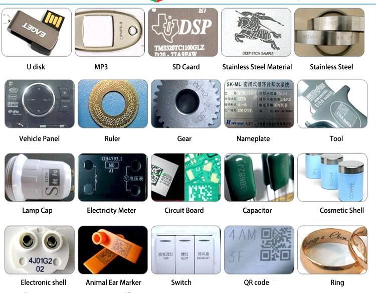 Zpg Portable Type 20W 30W 50W Fiber Laser Marking Machine/Marker/Metal Marking Machine/ Logo Mark