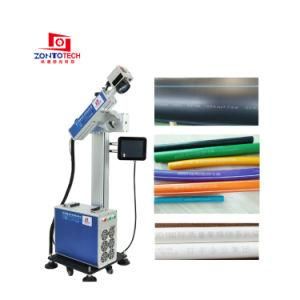 PVC Pipe Coder Engraving Date Batch Number Printer Metal Fiber Laser Marking Machine