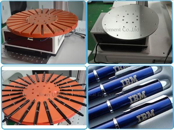 Mass Quantity Pen Fiber Laser Marking Machine with Turning Disc Rotary