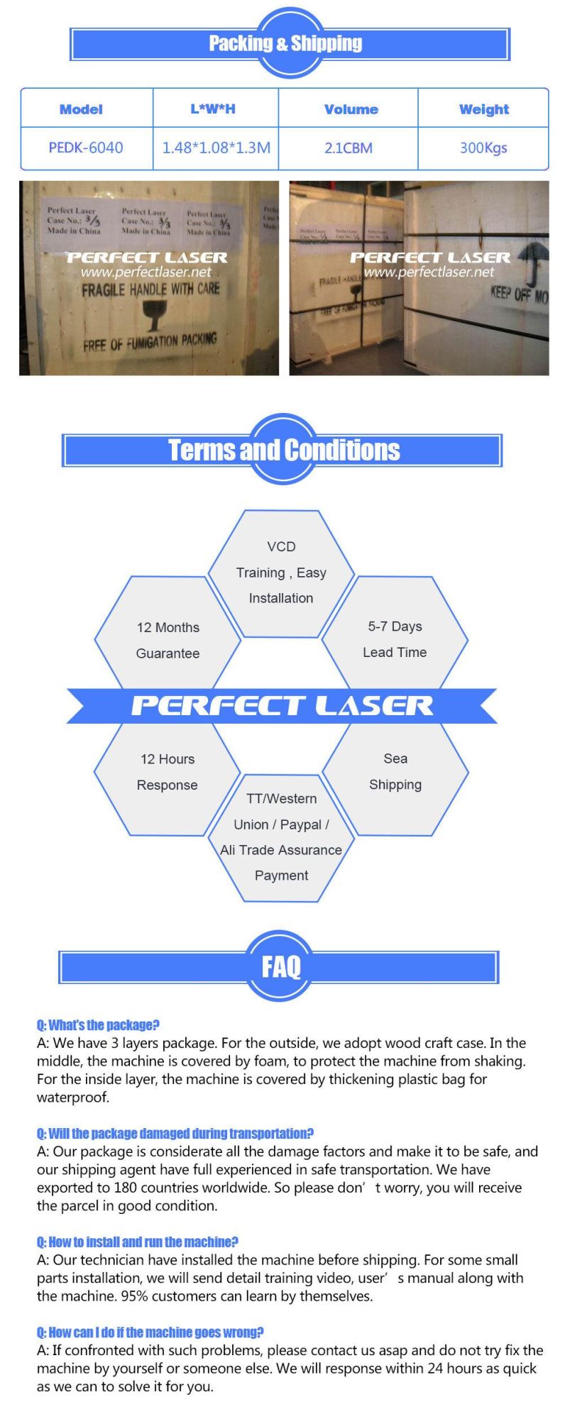 Acrylic/Plastic/Wood / 600*400 CO2 Laser Cutting Machine