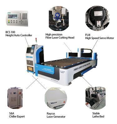 2000W 3000W 4000W 6000W CNC Fiber Laser Cutting Machine for Cutting Metal, Stainless Steel Laser Cutter Price for Sale