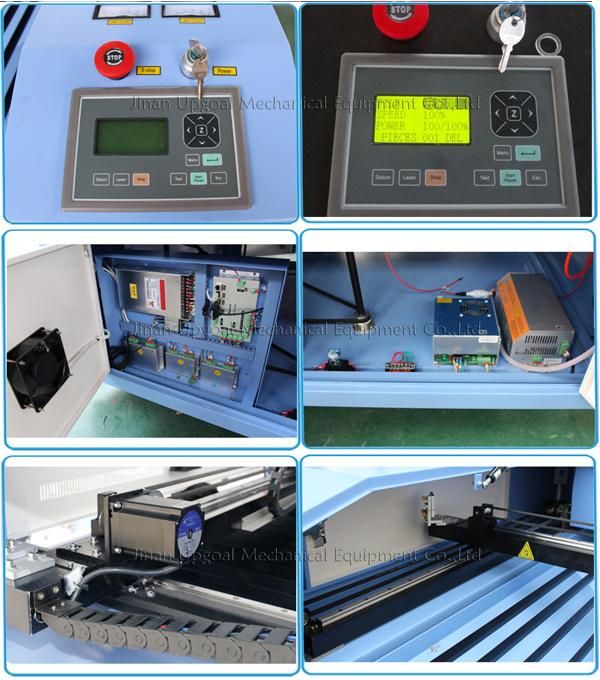 Titanium Plate/OSB Board CO2 Laser Engraving Cutting Machine with Double Heads