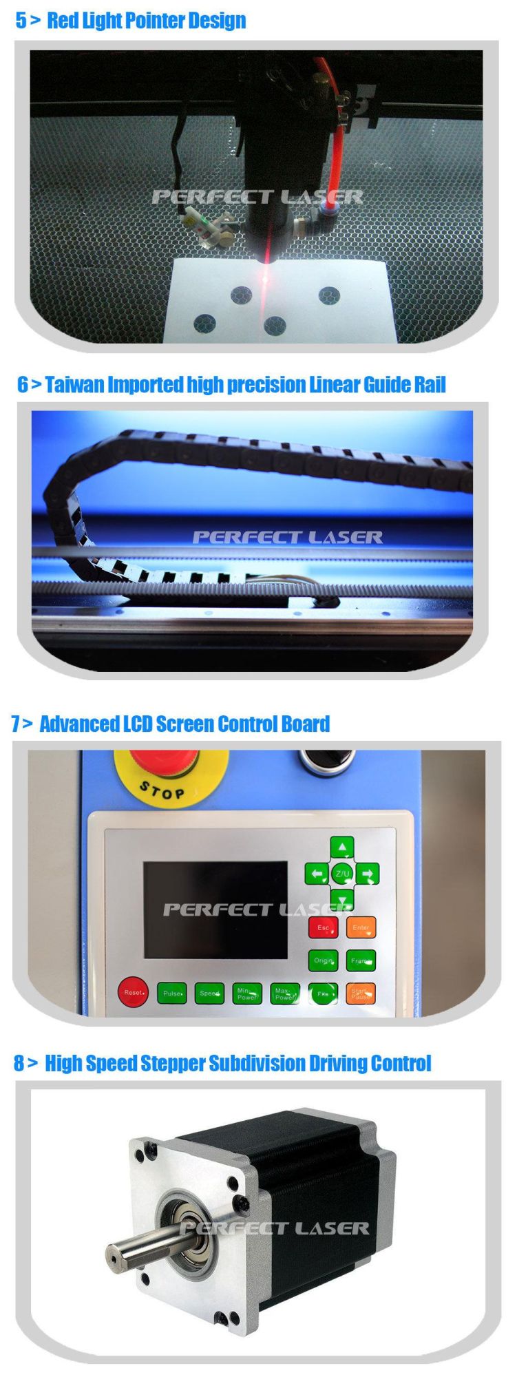 CO2 Laser Engraving Machine / Laser Engraving Machine Price for Wood/Plastic/Acrylic