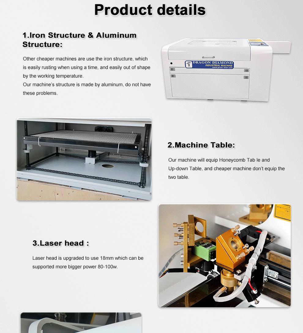 Laser Equipment with 50W 60W Laser Power Water Pump