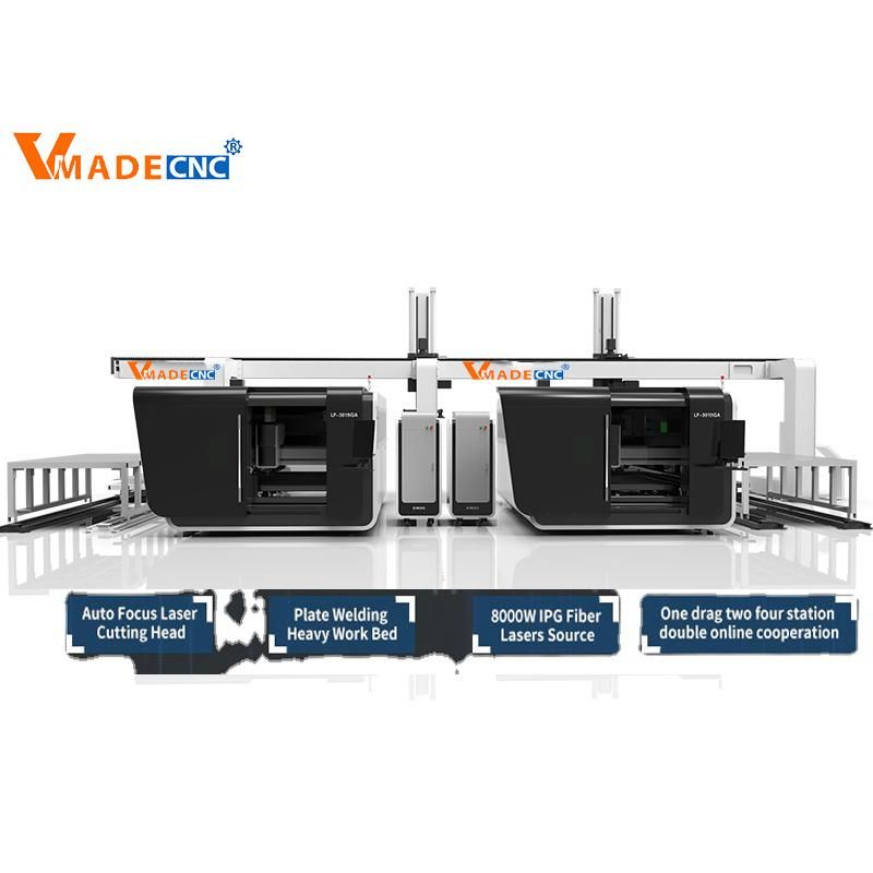 Doube Working Table Exchange Table Carbon Steel CNC Fiber Laser Cutting Machine 1500*3000mm