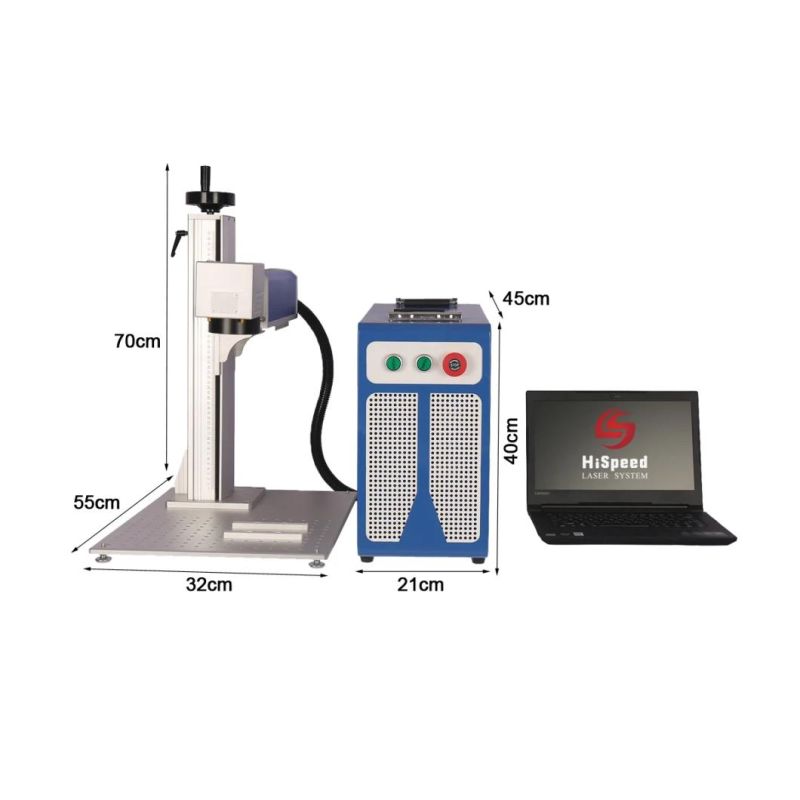 High Speed Air Cooling Without Distortion Jewelry Laser Marking Machine