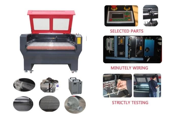 1610 CCD Fabric Textile Leather Auto Feeding CO2 Laser Cutting Cutter Machines