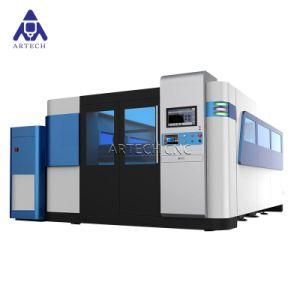 Europe Quality Ce FDA Industrial CNC Fiber Laser Cutting Machine with Column Crane for Loading