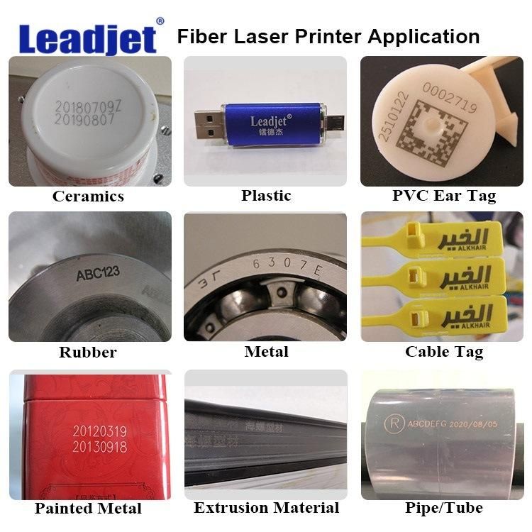 Serial Number/Barcode Fiber Laser Metal/PVC Marking Coding Machine Printer
