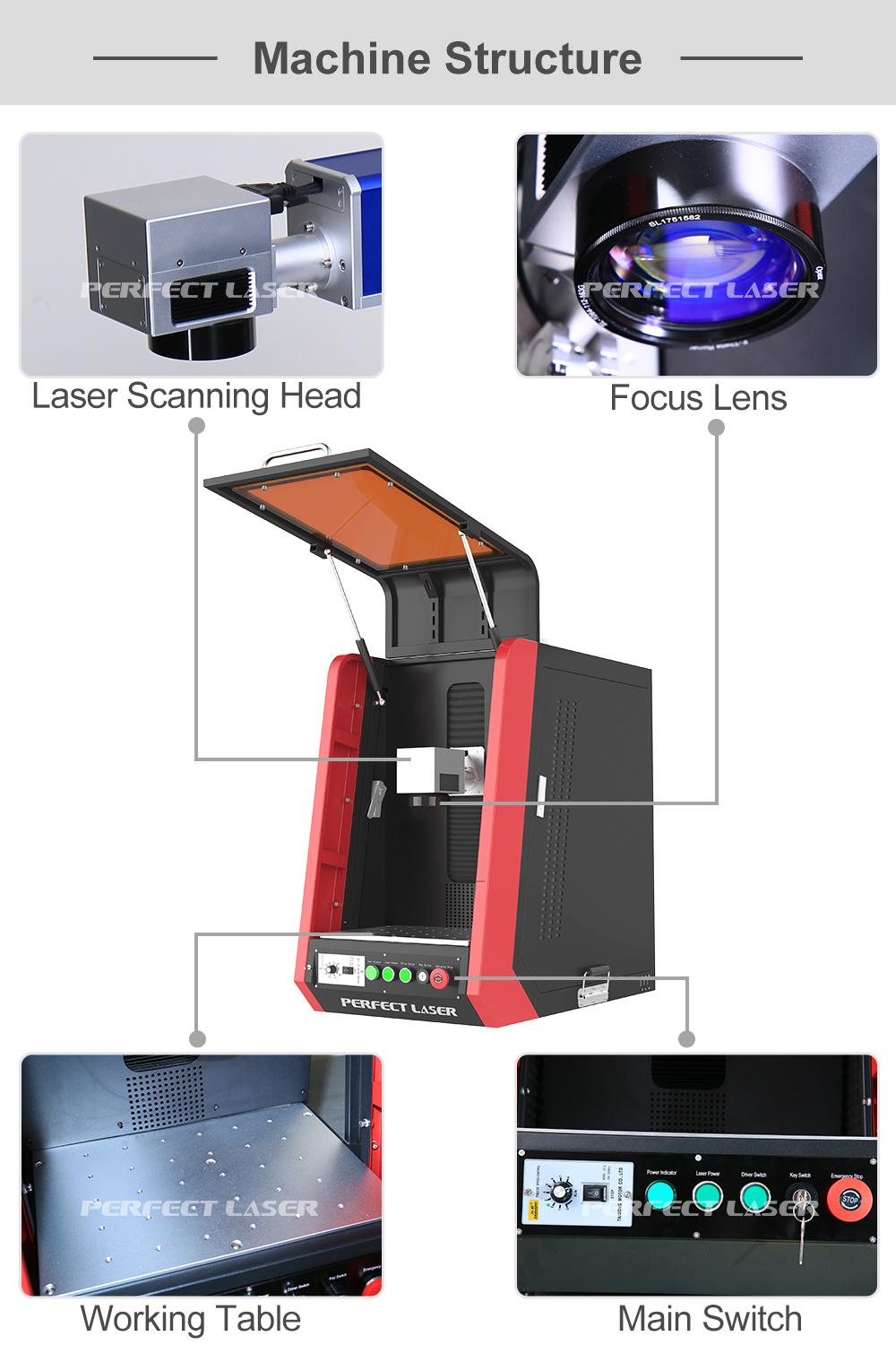 Perfect Laser - Protective Cover Stainless Steel 20W Fiber Laser Marking Machine