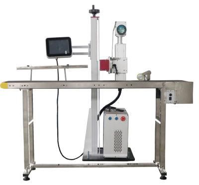 Fly Light Portable Fiber Laser Marking Machine 20W with Rotary Device