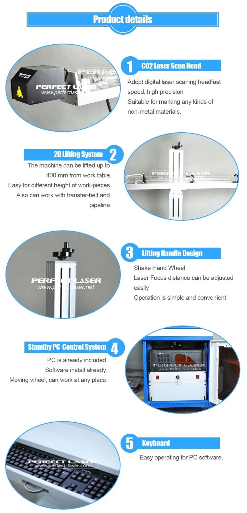 Flying CO2 Portable Laser Marking Machine 150W