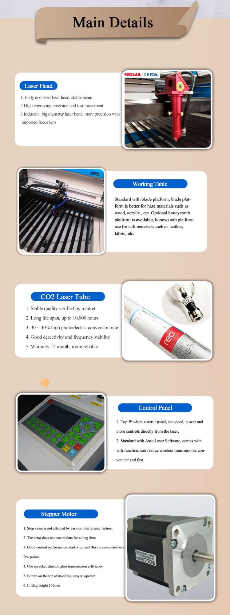 CO2 Laser Engraving Cutting Equipment for Acrylic X1390 Shandong