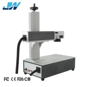 30W portable Fiber Laser Marking Machine Marking Microphone Scissors