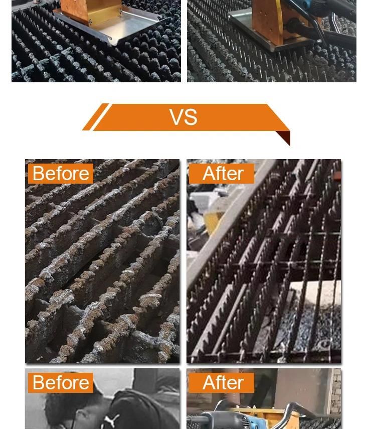 Maximum Slag Width 25 Laser Cutting Table Slat Slag Cleaner