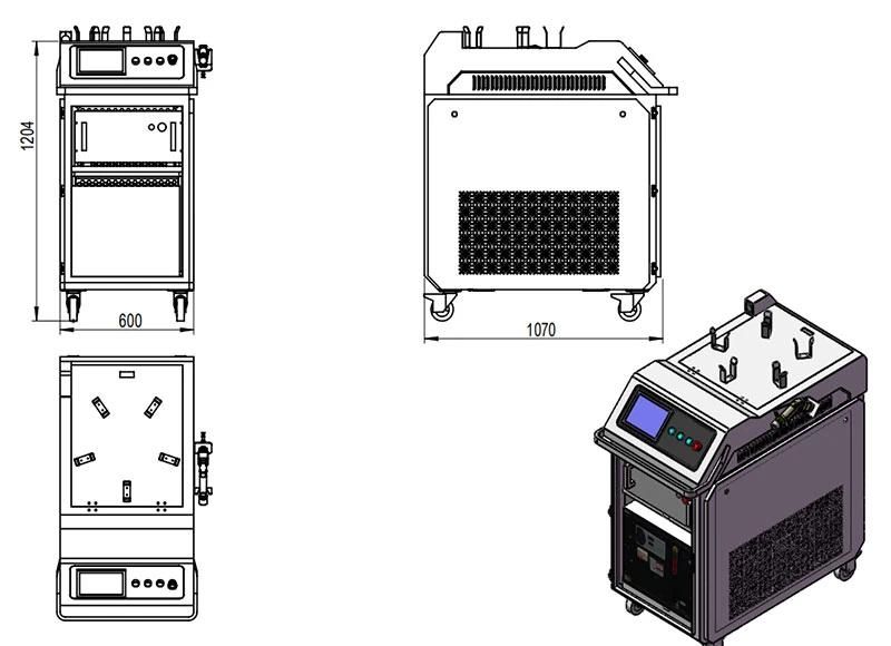 Multi Functional Handheld Fiber Laser Welding Machine Made in China