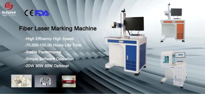 20W 30W 50W Laser Marking Machine Fiber Laser Engraver Metal Etching Machine