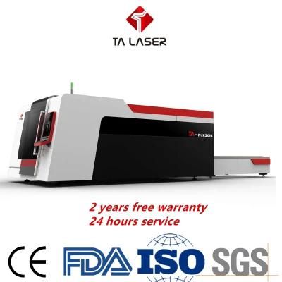 1kw Fiber Laser Cutting Machine Price with Full Cover and Exchange Table