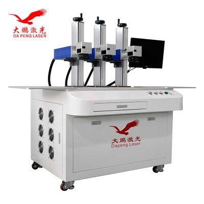 Three Heads Laser Marking Machine 20W 30W 50W