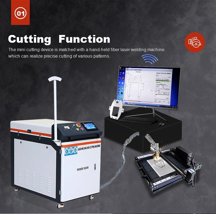 1000W Continuous Fiber Laser Welding Machine Mini Laser Cutting Machine