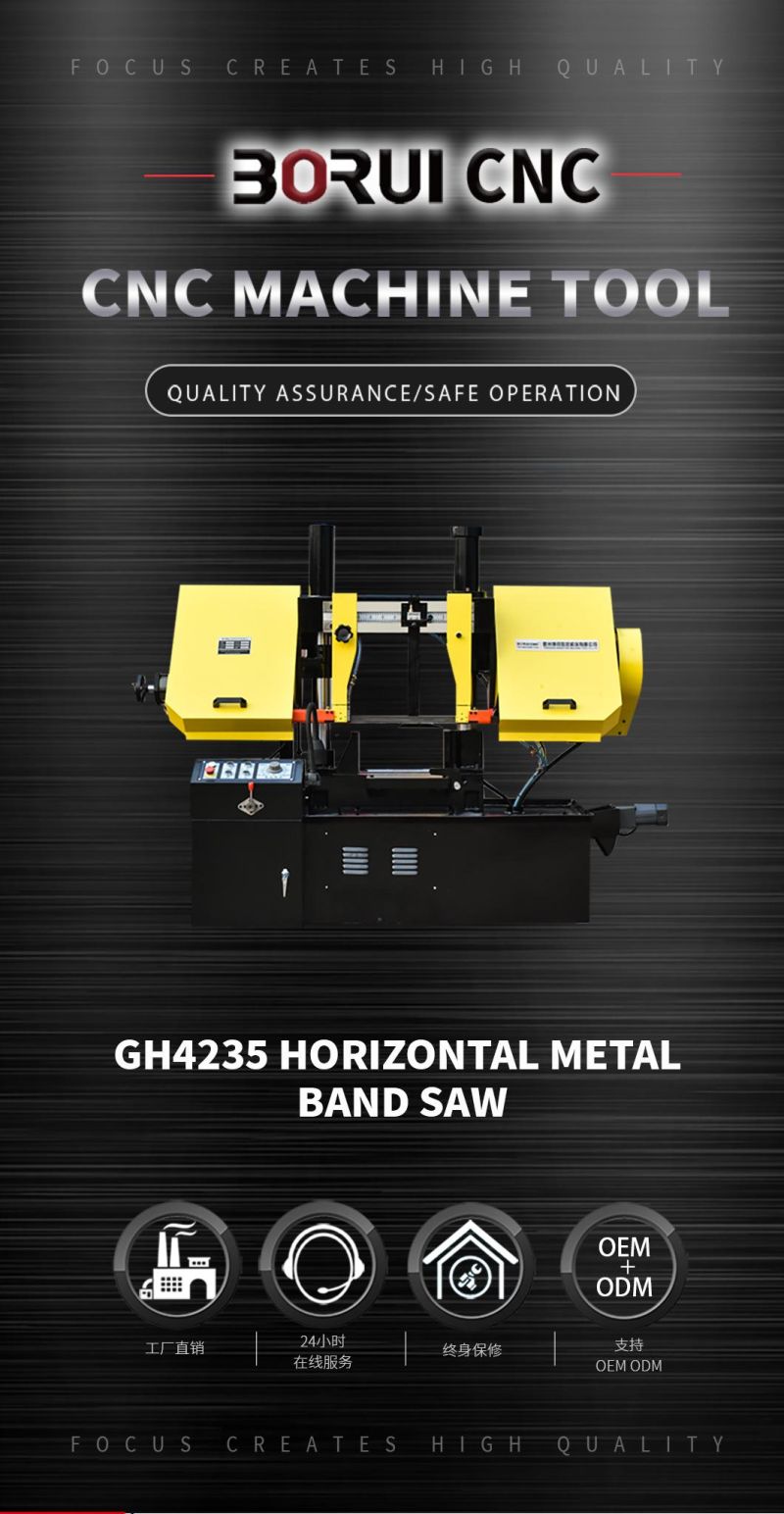 Gh4235 CE Hydraulic Horizontal Metal Cutting Metal Band Saw Machine