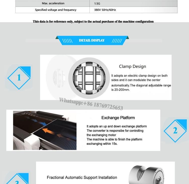 3000W Industry China Laser Cutting Machine for Metal Tube Roatry Fiber Laser Cutting Machine