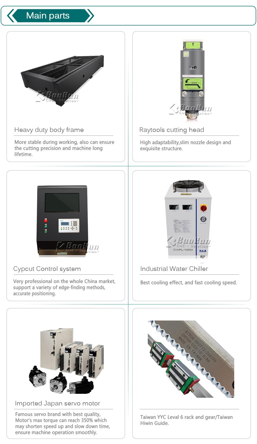 3 Years Warranty Low Price CNC Fiber Metal Plate and Pipe Laser Cutting