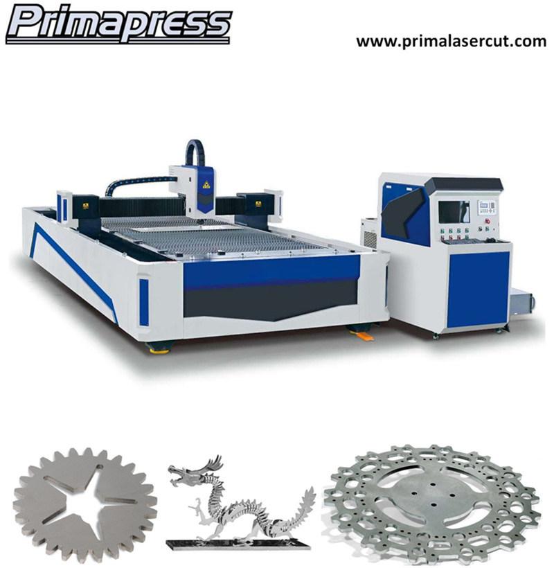 Industry CNC Fiber Laser Cutting Machine for Sheet Metal Cutting with Full Enclosde Cabinet and Exchange Tables